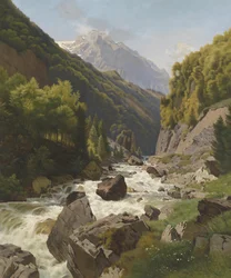 Gorge at Lötschenbach near Glarus